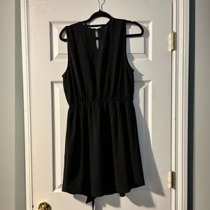 XL Black Midi Wrap dress